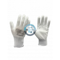 ESD grey Gloves fingers and palm PU coated 2