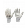 ESD dissipative Nylon-Lichthandschuhe Finger und Palm PU-beschichtete / whiteesd dissipative Nylon-Lichthandschuhe Finger und Pa