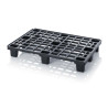 Palette ESD empilable noire plastique conducteur 1200×800×157 mm 1000/2000 kg – Eurostat