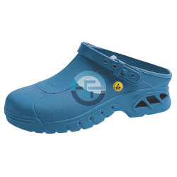 Blaue, autoklavierbare ESD-Clogs – ESD-Arbeitsschuhe ABEBA