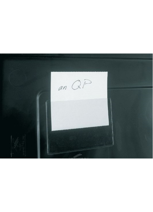 ESD Pocket Label Holder 115×156mm – Dissipative PVC – Eurostat