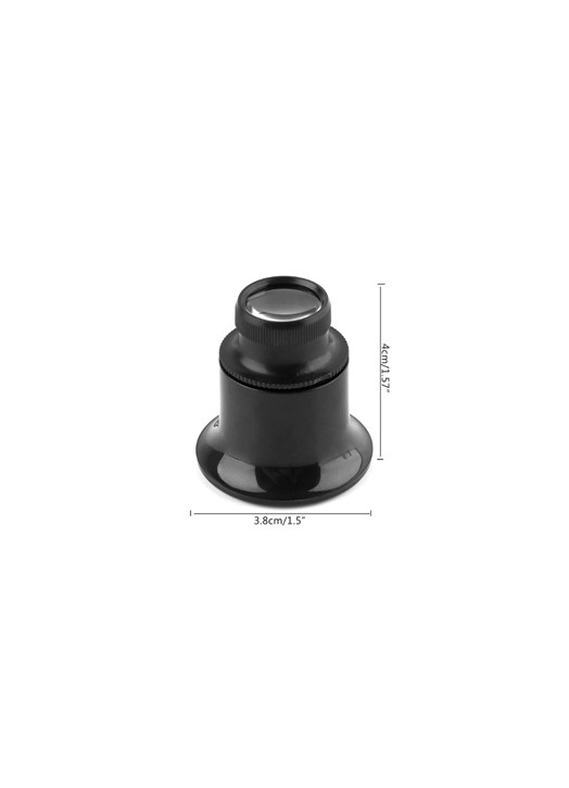 ESD Loupe 20× – Ø 38 mm, Rs 10⁵–10⁶ Ω – AE 19 – Eurostat