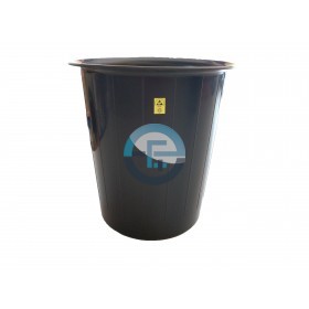 Black PP Wastebin