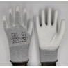 ESD grey Gloves fingers and palm PU coated