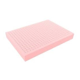 Flexible pink punchout foam