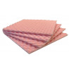 Flexinble pink profiled foam