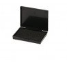 Conductive hinged box with foam