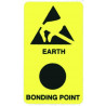 ESD grounding warning lable