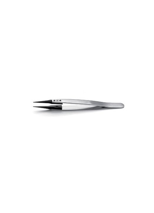 ESD Tweezers (straight very fine carbon fibre tips)