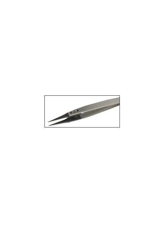 ESD Tweezers (straight very fine sharp carbon fibre tips)