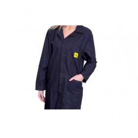 Long ESD Labcoats Bla
