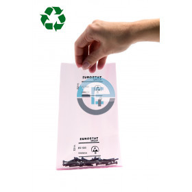 Standard Pink PE Recycled bags - 50µ - without Zip