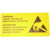 ESD Label "Wearing a Wrist Strap Is Mandatory" 80×40mm – Roll of 1000 – Eurostat
