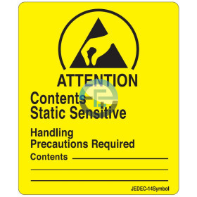 ESD Yellow/Black Labels...