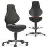Texon ESD Chair Black Leather 570mm Backrest High-Tech Industry – Eurostat