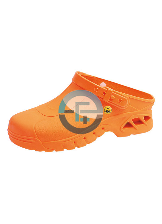 Clog orange ESD – ESD-Occupational shoes autoklavierbare Clogs – Art.