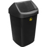 Black PP Wastebin