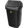 Black PP Wastebin