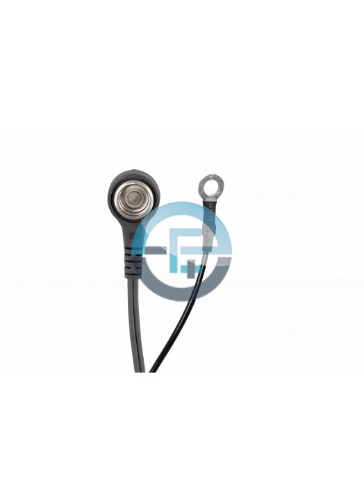 Wrist strap coil cords eyelet