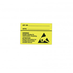ESD Label "Wearing a Wrist...