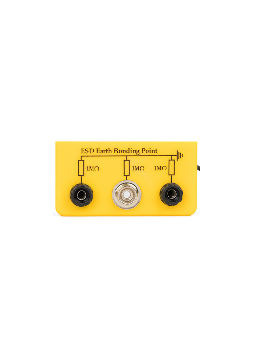 ESD L-Shaped Grounding Bracket – 3 Jack Sockets or 3 × 10mm Studs – Eurostat